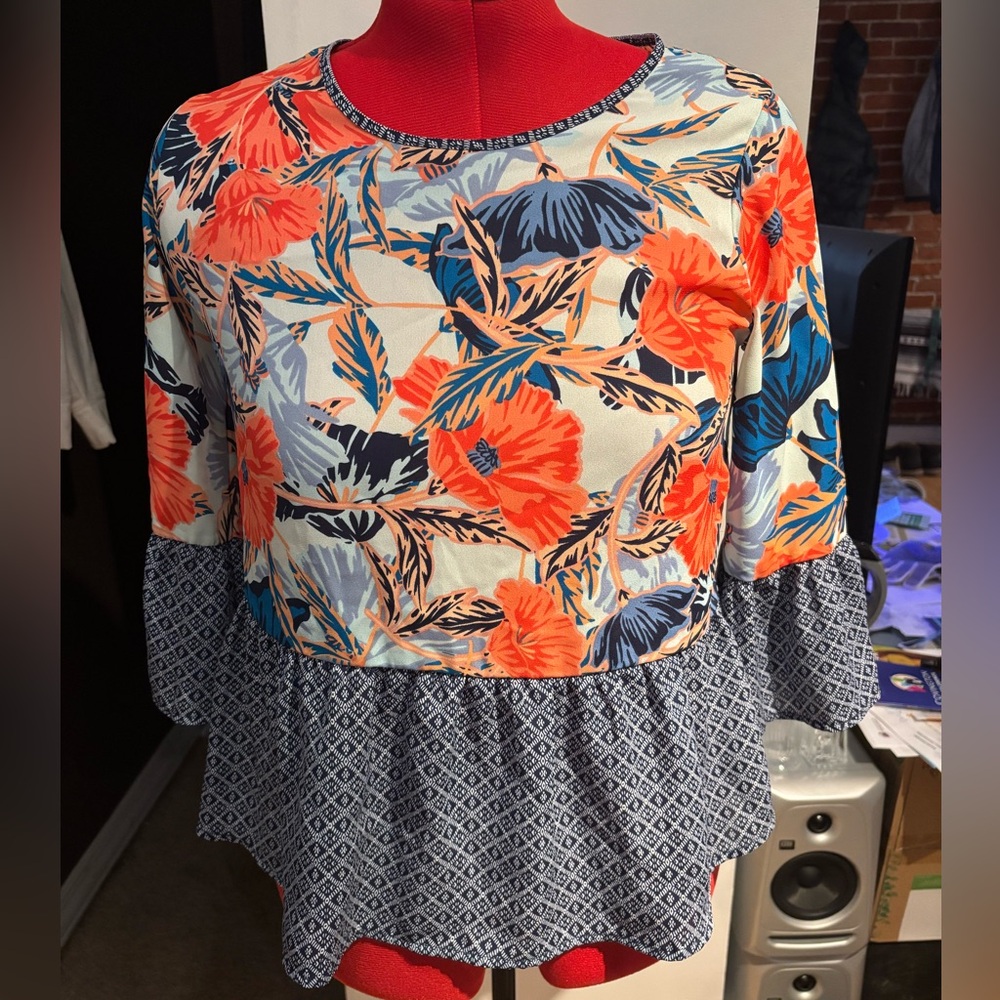 Chenault Colorful Floral Women's Blouse